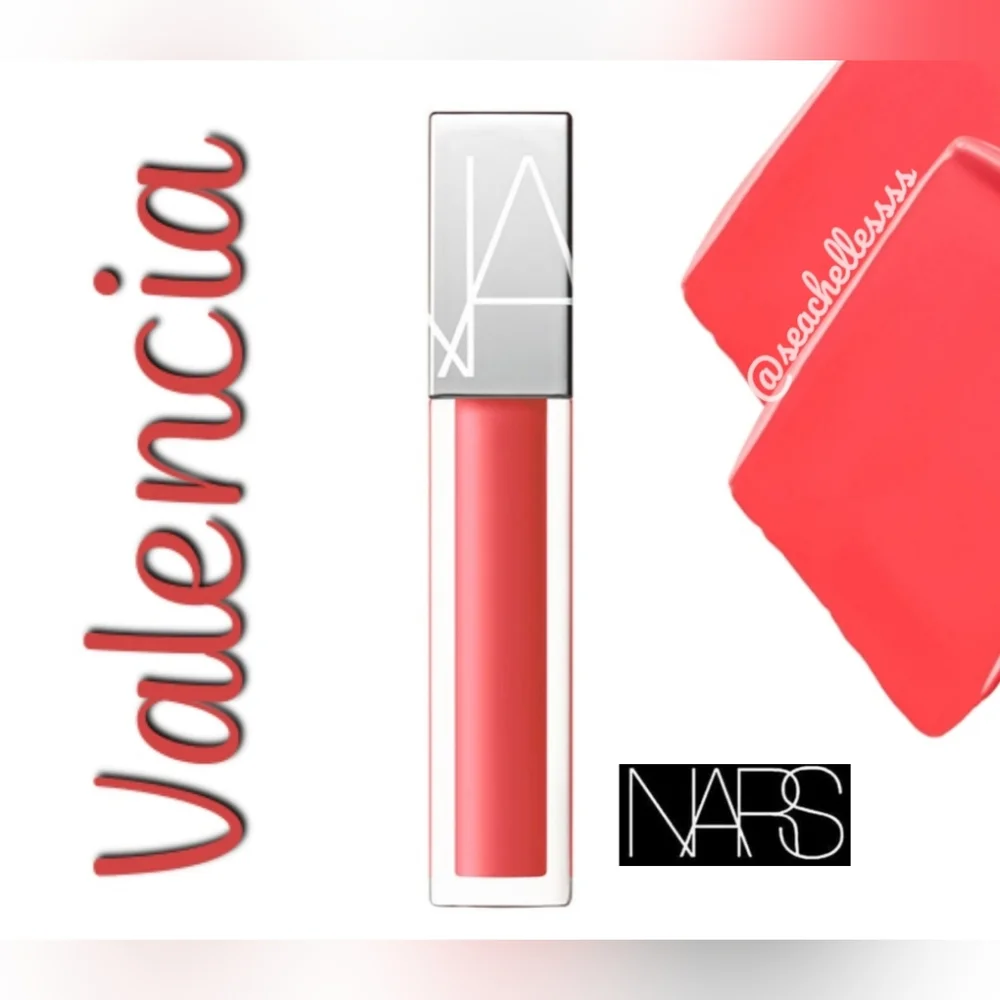 Valencia Nars Bright Pink Full Vinyl Lip Lacquer Brand New Authentic